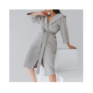 Nouveau dernier design hommes peignoirs de bain ananas Robe solide gaufre flanelle peignoir peignoirs pour la maison et l'hôtel - Product Image 6