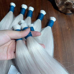 Vente en gros d'extensions de cheveux humains droits vietnamiens vierges 100% Double tirage brut en vrac lisse doux modèle de donneur unique - Product Image 1