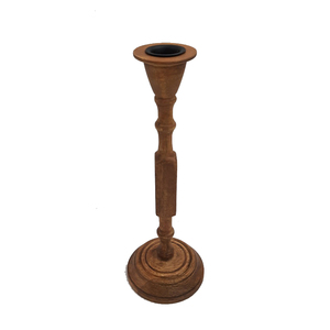 Classic Design Wooden Taper <b>Candle</b> Holder Brown Finished For Home Wedding Christmas Tabletop Lighting Decor Handmade <b>Bulk</b> - Product Image 1