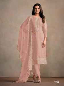 Designer Organza Soie Avec Broderie Salwar Costume Femme Fabricant De Mode Et Fournisseur De Surat - Product Image 3