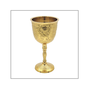 Premium Solid Brass Goblet Handmade Royal Cup Chalice | Vintage Medieval Style Decorative <b>Drinkware</b> for Home Decor Dining Use - Product Image 5