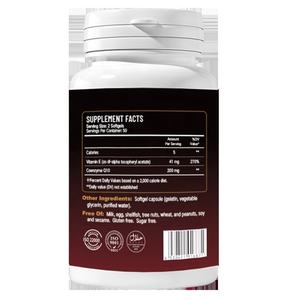 Coenzyme Q10 Softgels 100mg Le supplément d'énergie cellulaire soutient la santé cardiovasculaire <span class=keywords><strong>Nutrition</strong></span> diététique quotidienne - Product Image 3