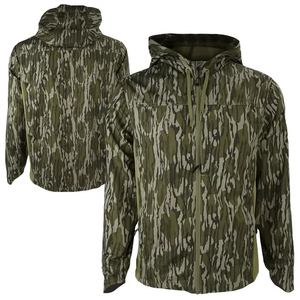 Veste de chasse à col montant avec logo frontal, style bomber rembourré, imperméable, pour homme, vêtements de sport d'hiver pour l'extérieur - Product Image 1