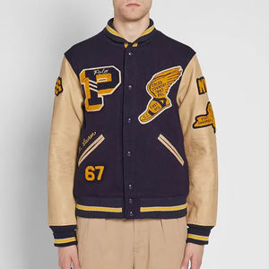 Veste universitaire en duvet pour homme sur mesure OEM, nouveau design 2025, veste de baseball isolée pour l'hiver, veste de lettreman pour le branding - Product Image 1