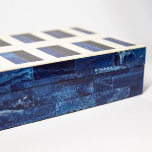 Boîtes à mouchoirs personnalisables en incrustation d'os gris Bijoux décoratifs faits à la main et emballage de cadeaux au meilleur prix - Product Image 3