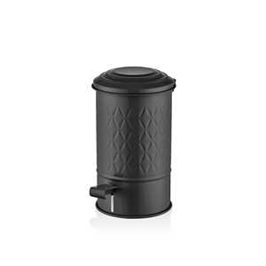 Poubelle de salle de bain Prism 5 Lt Black Household Essential - Product Image 1
