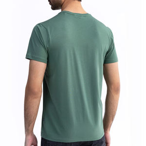 Camiseta 100% algodón para hombre, logotipo personalizado, buena calidad, corte holgado, camiseta estampada - Product Image 4