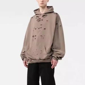 Sweat-shirt vintage délavé et déchiré personnalisé, 100% coton français lourd, imprimé délavé à l'acide, sweat-shirt oversize vintage - Product Image 2