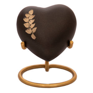 Coeur de baseball pour toujours dans notre urne souvenir Option de support Urne en métal Gravure personnalisée Support en option - Product Image 1