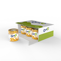 Crema de Cacahuete a Base de Plantas OraSi, Italiana para Profesionales, Paquete de 180g, Caja de 6 Unidades