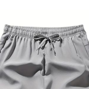 Short de sport pour homme, taille élastique, coupe sèche, léger, respirant, pour l'entraînement à la course, planche de fitness sportive solide - Product Image 6