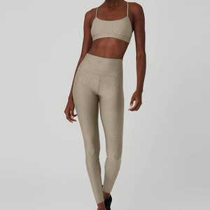 2025 nouveau vêtements de sport d'entraînement femmes Fitness Sportswear Yoga ensembles taille élastique Yoga Leggings - Product Image 1