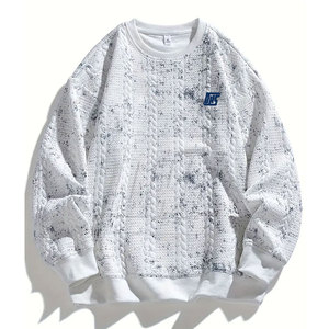 Sweatshirts élégants pour hommes Sweatshirts en coton mélangé surdimensionnés Streetwear Fashion Warm Winter Pullover Sweatshirts - Product Image 1