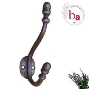 Crochets pour manteaux et chapeaux en fonte artisanale en laiton antique [CIH 215] Quincaillerie de qualité supérieure pour votre maison ou votre bureau - Product Image 1