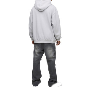 Heavyweight 420 GSM Cotton Fleece Men <b>Hoodie</b> Relaxed Fit Washed Finish <b>Soft</b> Touch Streetwear Pullover for OEM Wholesale - Product Image 2