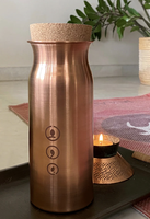 100% bouteille d'eau en cuivre massif fabriquée à la main 1000ml Style classique en métal pour la maison bureau hôtel salle de sport activités de plein air pour les cadeaux
