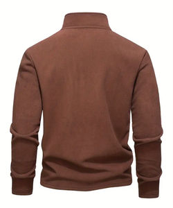 Laber professionnel hommes Premium haute qualité sweat décontracté vêtements d'hiver couleur unie col montant sweats à capuche quotidiens sweats - Product Image 2