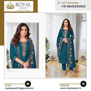 Venta al por mayor de alta calidad Heavy Chinon & Georgette bordado colección de trajes pakistaníes al mejor precio competitivo - Product Image 5