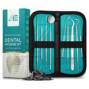Juego de 9 Instrumentos de Higiene Dental LA ELAHI, Kit de Cuidado Bucal, Limpieza de Sarro, Equipo para Rellenar Dientes - Product Image 1