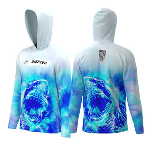 Cooling Long <b>Sleeve</b> <b>Hoodie</b> for Fishing Custom Fishing Apparel for Teams - Product Image 3