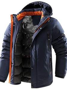 Chaqueta Acolchada Unisex de Alta Calidad con Capucha y Cierre de Cremallera para Invierno, Personalizable, Resistente al Agua/Viento, Informal, con Posición para Logotipo Frontal - Product Image 5