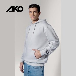 เสื้อฮู้ดดี้ผู้ชายแบบเรียบ ไม่มีลาย สไตล์ปกติ รับสกรีนโลโก้ ผลิตภัณฑ์คุณภาพดีที่สุดจาก AKO - Product Image 1
