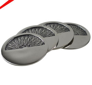 Sous-verre de concepteur de forme ronde de finition dorée de bonne qualité pour les hôtels à la maison - Product Image 5