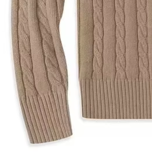 Breathable Men's <b>Sweater</b> Casual Ribbed <b>Sweater</b> Men's Crewneck <b>Cable</b> <b>Knit</b> Cardigan <b>Sweaters</b> Unisex Relax Fit - Product Image 6