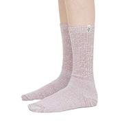 Chaussettes de compression transparentes en mélange de laine standard pour femmes, couleur unie côtelée, chaudes pour le printemps, idéales pour le quotidien