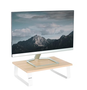 Giá đỡ màn hình 15 inch bằng gỗ và giá nâng màn hình bàn làm việc, giá đỡ bàn phím, laptop, TV nhỏ, thiết kế công thái học, giá để đồ trên bàn và để bàn, nhẹ - Product Image 1