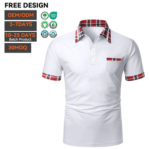 เสื้อโปโลผ้าฝ้าย OEM ขายส่ง ปักโลโก้ตามสั่ง แบบเรียบ ถักทออย่างดี แขนสั้น สวมใส่สบาย คุณภาพพรีเมียม สำหรับผู้ชาย - Product Image 2
