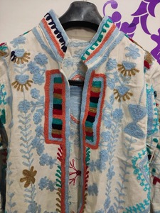 Abrigo Suzani de algodón indio bordado hecho a mano para mujer elegante chaqueta bordada estilo Kimono de verano para primavera - Product Image 2