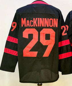 Camisetas de Hockey sobre Hielo Cosidas en Rojo de los Equipos de Canadá 2025, con los Números 19 de Matthew Tkachuk, 97 de Connor McDavid y 29 de Mac Kinnon - Product Image 6