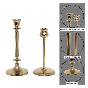 Good Finishing Gold Metal in <b>Brass</b> Art <b>Candlestick</b> Holder Innovative Home Decoration for Luxury Wedding Decoration Candle Stand - Product Image 2