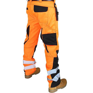 Pantalons de travail de sécurité réfléchissants haute visibilité pour hommes Pantalons cargo de qualité supérieure pour les travaux industriels - Product Image 5