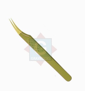 Pince à épiler de greffe de cils en acier inoxydable de haute qualité équipement de beauté à usage domestique de marque privée - Product Image 2