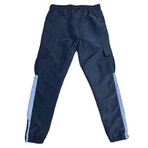 Pantalon coupe-vent en nylon pour homme, pantalon de survêtement léger, poches zippées, style cargo, fermeture éclair à la cheville, vêtements de sport, streetwear - Product Image 2