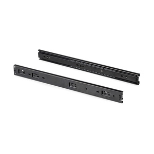 Set di 5 guide per cassetti con estensione completa nera 45mm di altezza 250mm di profondità - Product Image 2
