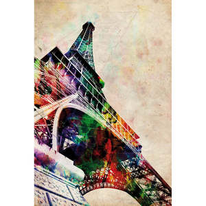 Michael Tompsett's Eiffel Tower Watercolor <b>Poster</b> Modern Design Style Wall Usage Paper Material - Product Image 1