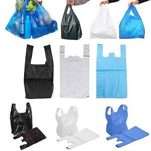 Bolsas para camisetas de HDPE/LDPE impresas personalizadas de alta calidad, uso en supermercados, precio de materiales reciclados - Product Image 6
