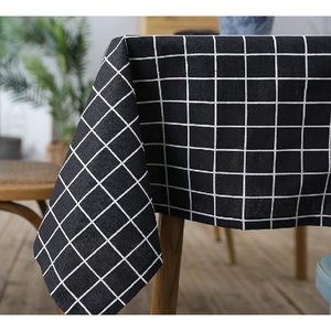 Nappes jetables carrées en lin imperméables avec logo personnalisé pour fêtes, banquets et mariages – Housse ajustée imprimée - Product Image 4