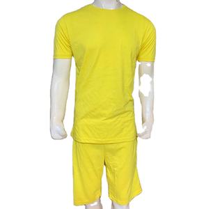 Conjunto Deportivo de Algodón para Hombre, Camiseta y Pantalones Cortos de Manga Corta, Ropa Informal A LA Moda, Verano - Product Image 1