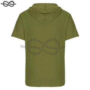 Sudadera con capucha de manga corta para hombre, Sudadera con capucha para gimnasio, Jersey Atlético ajustado ligero, sudaderas con capucha para entrenamiento y correr - Product Image 6