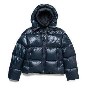 2025 hommes hiver doudoune matelassé coupe-vent épais à capuche bulle rembourré veste avertir brillant noir taille personnalisée - Product Image 5