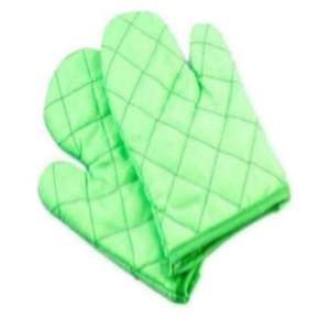 Ensemble de gants de four écologiques imprimés sur mesure par OEM Coton respirant recyclé Résistant à la chaleur Essentiels de cuisine Textiles de maison à bas quantité minimale de commande - Product Image 2