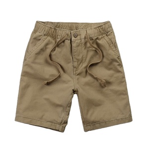 กางเกงขาสั้นสำหรับวิ่งของผู้ชายสีขาวเสื้อผ้าลำลองเอวยางยืดพิมพ์ลายไม่ยับ - Product Image 5