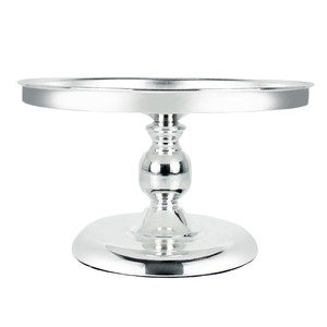 Support à gâteau en métal en acier inoxydable Vaisselle en métal de grande taille Vaisselle pour mariage et événement Support à dessert de l'Inde - Product Image 2