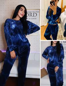 Top vente de haute qualité en coton biologique femmes survêtement deux pièces ensemble en différentes tailles et couleurs respirant femmes survêtement - Product Image 5