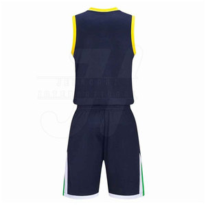Ensemble de maillots de basket-ball à séchage rapide avec logo personnalisé pour hommes vêtements de sport en polyester antibactérien respirant couleurs personnalisées de haute qualité pour - Product Image 3