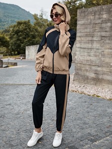 Velours Survêtement Femmes Deux Pièces Ensemble Strass À Capuche et Pantalon De Luxe Mode Streetwear Outfit En Gros Personnalisable - Product Image 5